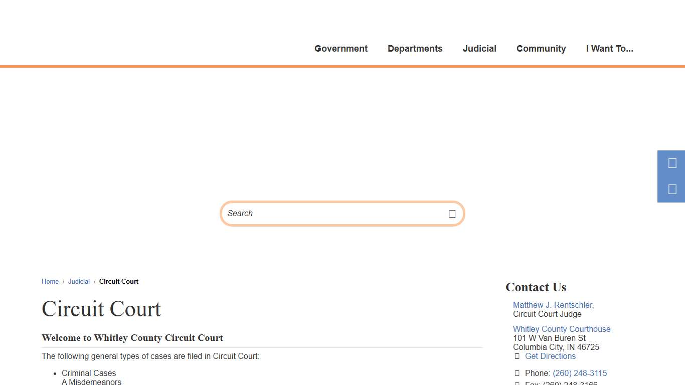 Circuit Court / Whitley County, Indiana